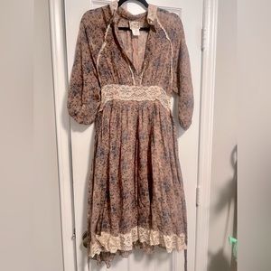 Vintage 1970s Gunne Sax Unicorn Dress in perfect condition
